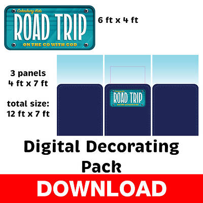 Picture of VBS 2025 Road Trip Digital Decorating Pack