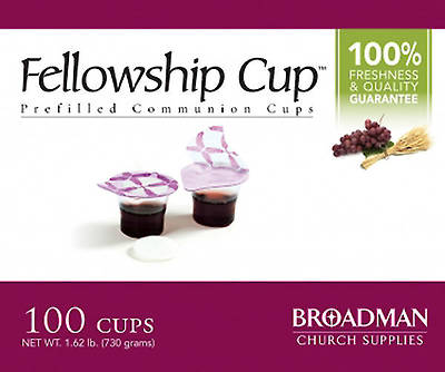Fellowship Cup Prefilled Disposable Communion Wafer and Juice - 100 pack