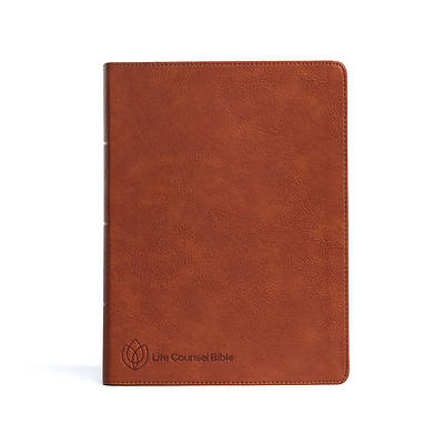 CSB Life Counsel Bible, Burnt Sienna Leathertouch, Indexed