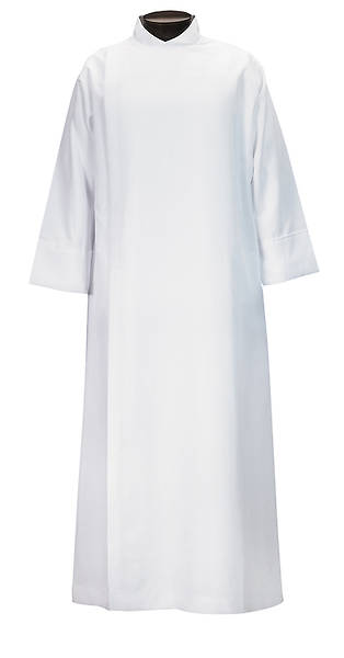 Men's Wrap-Around Alb with Single Pleat Front