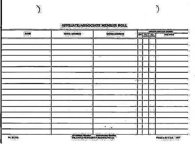 Picture of Affiliate/Associate Member Roll (Pkg of 50)