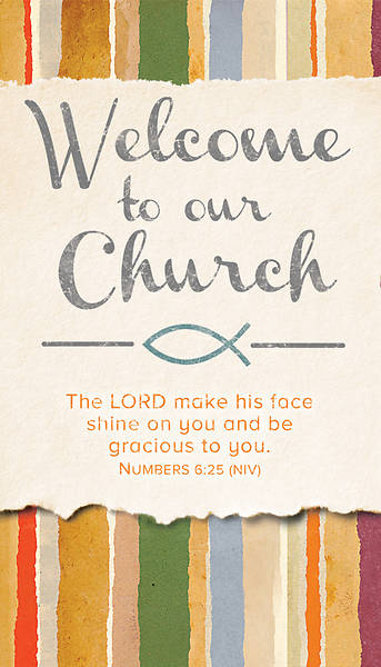 Welcome To Our Church Pew Card