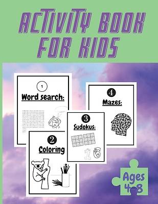 Activity Book For Kids Ages 4-8