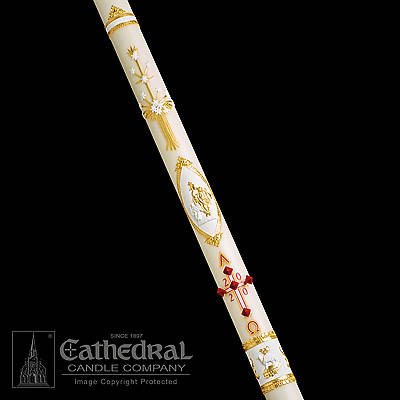 Picture of Cathedral Ornamented Paschal Candle 2-1/16" x 36"