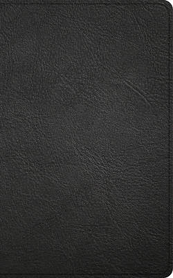 Picture of CSB Single-Column Personal Size Reference Bible, Holman Handcrafted Collection, Premium Black Goatskin
