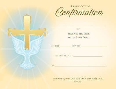 Picture of Teach Me Thy Way Confirmation Certificate