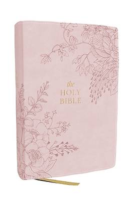 KJV Compact Large Print Bible, Pink Leathersoft, Red Letter, Comfort Print