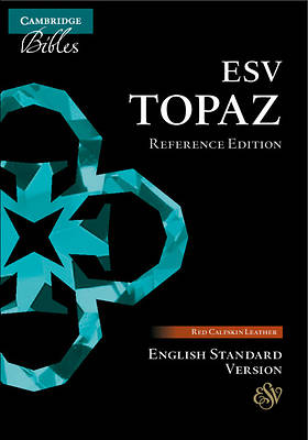 ESV Topaz Reference Bible, Cherry Red Calfskin Leather, Es675