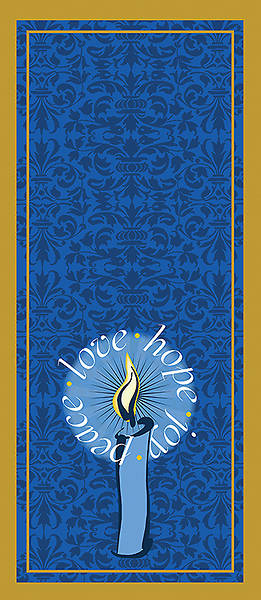 Advent Candles Pulpit Scarf