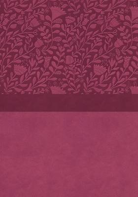 Niv, Super Giant Print Reference Bible, Leathersoft, Pink, Red Letter, Thumb Indexed, Comfort Print