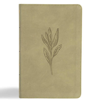 Picture of KJV Thinline Bible, Sage Suedesoft Leathertouch