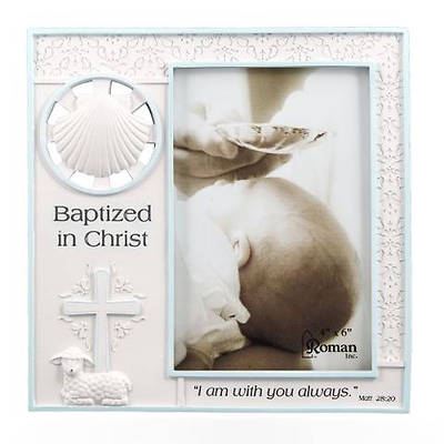Baptized In Christ  Photo Frame Pink