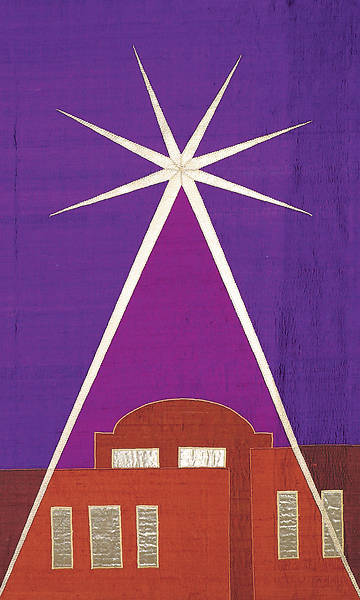 Picture of Bethlehem Magenta Dupioni Pulpit Parament