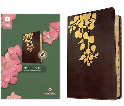 Picture of NLT Thrive Devotional Bible for Women, Filament Enabled (Leatherlike, Cascade Deep Brown, Indexed)