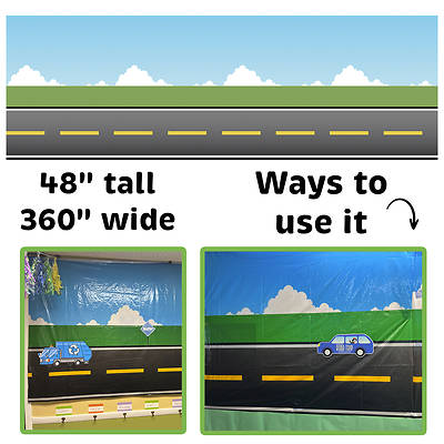 VBS 2025 Road Trip Wall Background