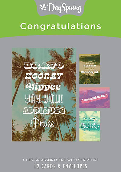 Congratulations Boxed Cards Assorted (Box 12)