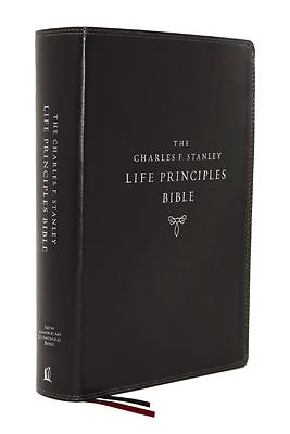 Nasb, Charles F. Stanley Life Principles Bible, 2nd Edition, Leathersoft, Black, Comfort Print