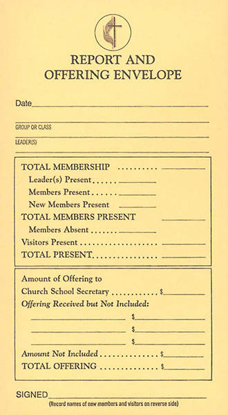 Picture of Report and Offering Envelope (Box of 500)