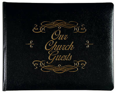 Large Church Guest Book - Black