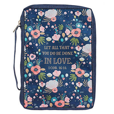 Bible Cover Value Navy Let All That You Do