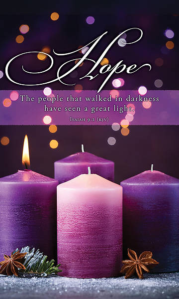 Banner Hope Great Light Advent 3 x 5 Fabric