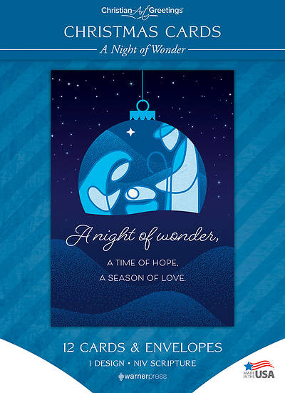 A Night of Wonder Christmas Solid Box Card