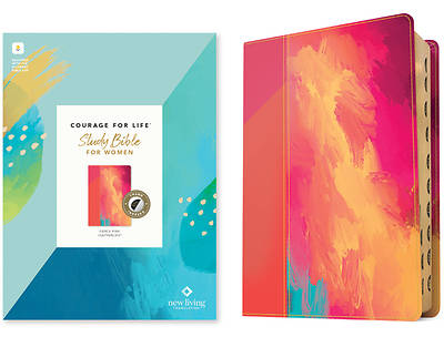 Picture of NLT Courage for Life Study Bible for Women, Filament-Enabled Edition (Leatherlike, Fierce Pink, Indexed)
