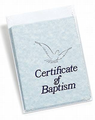 Picture of Certificate of Baptism Package of 6