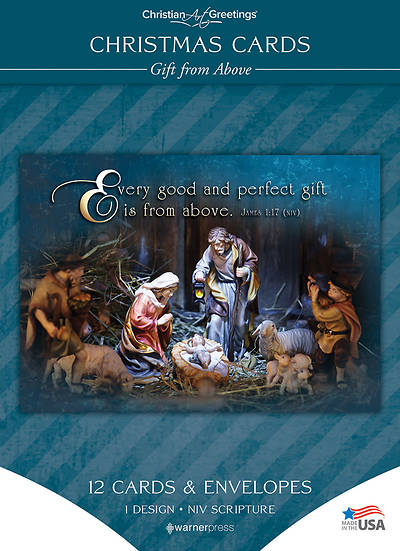 Gift from Above Christmas Solid Box Card