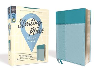 Picture of Niv, Starting Place Study Bible, Leathersoft, Blue, Indexed, Comfort Print