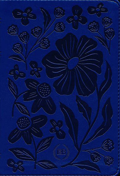 LSB Compact Edition Bible Blue Floral Faux Leather