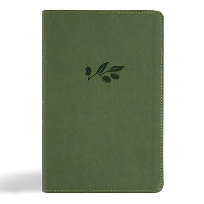 Picture of CSB Large Print Personal Size Reference Bible, Digital Study Edition, Olive Leathertouch, Indexed