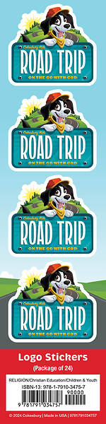 VBS 2025 Road Trip Logo Stickers (Pkg of 24)