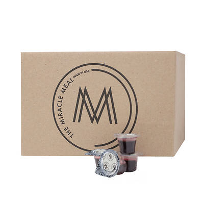 The Miracle Meal Traditional Prefilled Disposable Communion Juice and Wafer Set - 250 pack