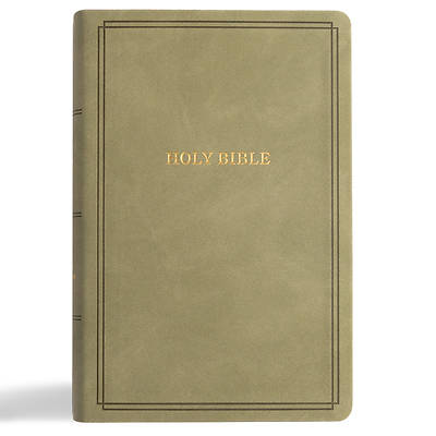 Picture of KJV Large Print Personal Size Reference Bible, Sage Suedesoft Leathertouch
