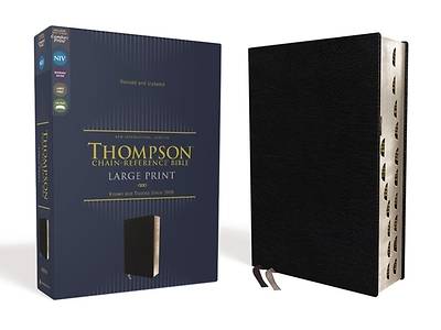 Picture of Niv, Thompson Chain-Reference Bible, Large Print, European Bonded Leather, Black, Thumb Indexed, Red Letter, Comfort Print