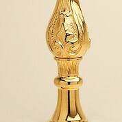 Koleys K871 24K Gold Plated 15 1/4" Candlestick