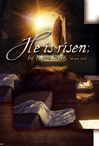 He is Risen; He is Not Here Easter Bookmark