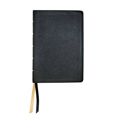 NASB Large Print Wide Margin Black Cowhide