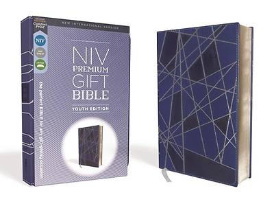 NIV Premium Gift Bible, Youth Edition, Leathersoft, Blue, Red Letter Edition, Comfort Print