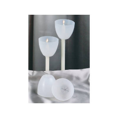 Reusable Candle Holders Frosted Package 25