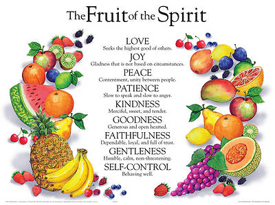 The Fruit Of The Spirit Wall Chart - Laminated