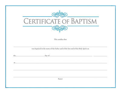 Baptism Certificate