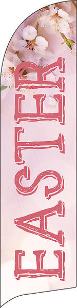 Picture of Easter Pink Cherry Blossom Flag Banner