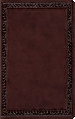 Picture of ESV Large Print Value Thinline Bible (Trutone, Mahogany, Border Design)
