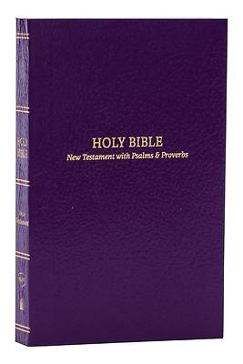 Kjv, Pocket New Testament with Psalms and Proverbs, Softcover, Purple, Red Letter, Comfort Print