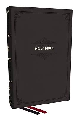 KJV Personal Size Large Print End-Of-Verse Reference Bible, Black Leathersoft, Red Letter, Comfort Print