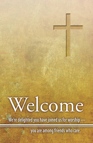 Welcome Cross 3x5 Pew Cards