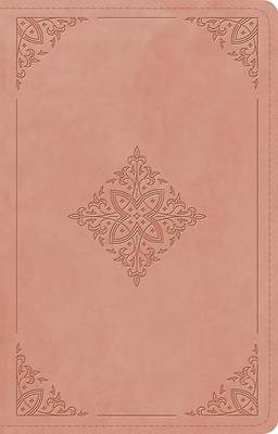 Picture of ESV Large Print Thinline Reference Bible, Red Letter (Trutone, Blush Rose, Fleur-De-Lis Design)