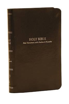 Kjv, Pocket New Testament with Psalms and Proverbs, Leatherflex, Brown, Red Letter, Comfort Print